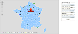 Carte de France interactive